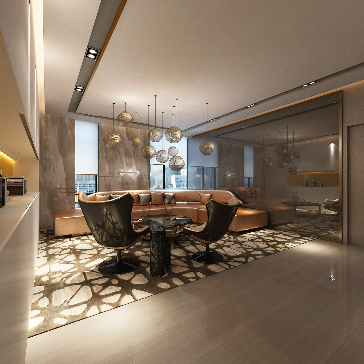 合肥新城国际办公楼-董事长办公室